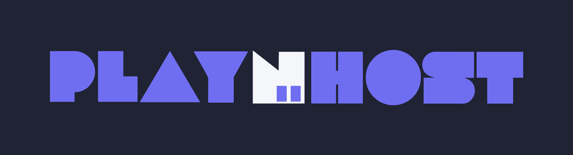 PlayNHost wordmark on a dark background